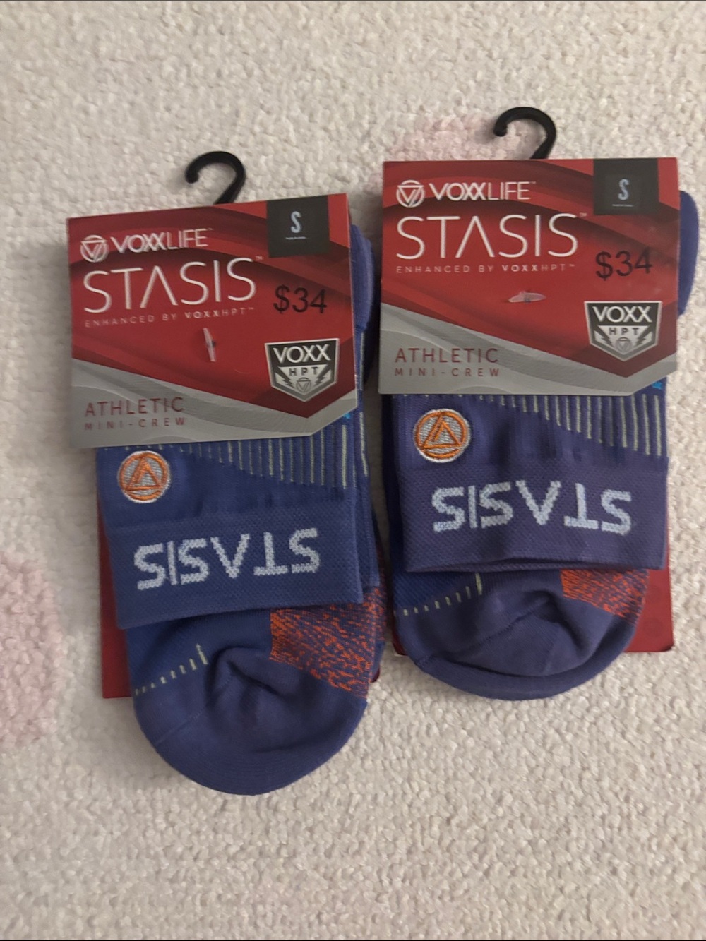 VoxxLife Stasis mini crew Athletic Socks - Blue